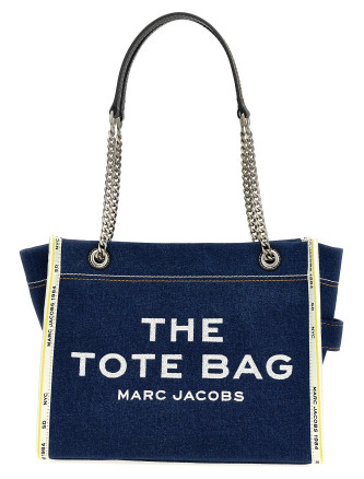 'The Denim Chain Medium Tote' shoulder bag