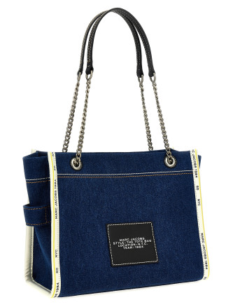 'The Denim Chain Medium Tote' shoulder bag #