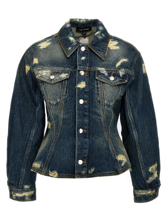 'The Rip And Repair Fluted Denim Jacket' jacket