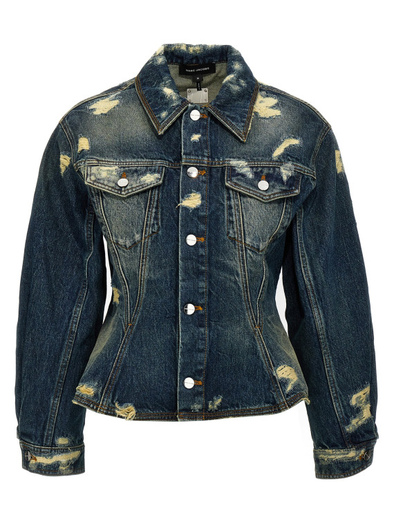 'The Rip And Repair Fluted Denim Jacket' jacket #1