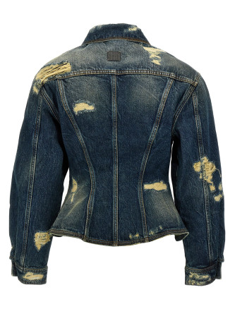 'The Rip And Repair Fluted Denim Jacket' jacket #