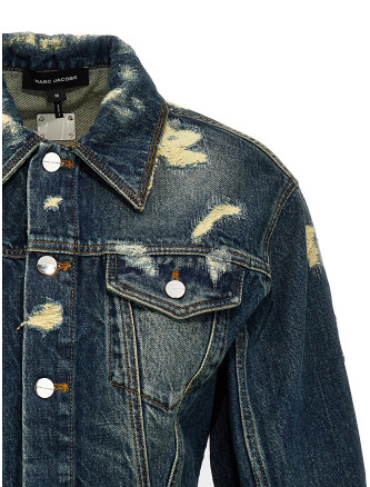 'The Rip And Repair Fluted Denim Jacket' jacket #