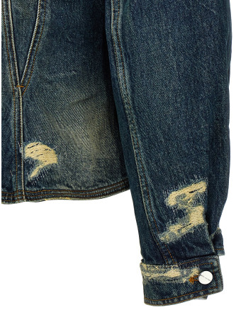 'The Rip And Repair Fluted Denim Jacket' jacket #