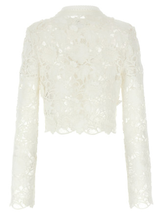 Macramé tulle cardigan #