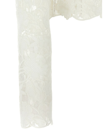 Macramé tulle cardigan #