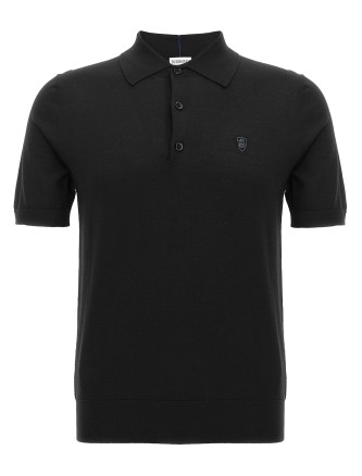 Wool polo shirt