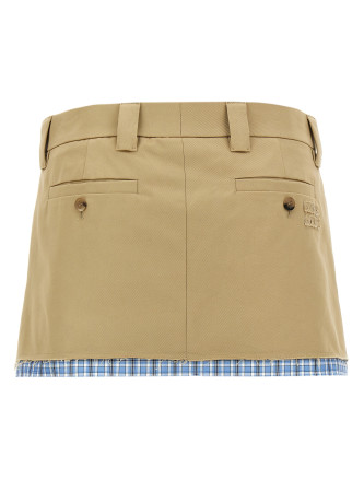 Layered mini skirt #