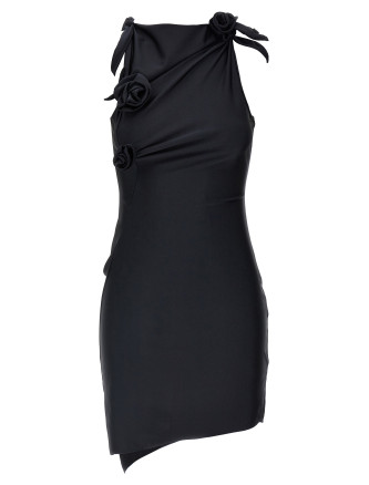 'Asymmetric Flower' mini dress