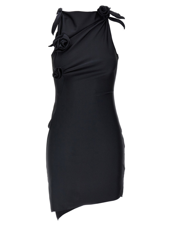 'Asymmetric Flower' mini dress #1