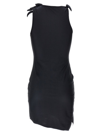 'Asymmetric Flower' mini dress #