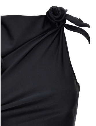 'Asymmetric Flower' mini dress #