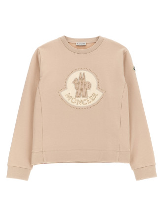 Rhinestone logo sweatshirt