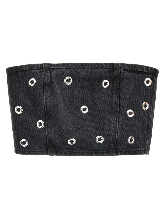 'Studded Denim' top #1