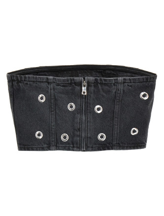 'Studded Denim' top #