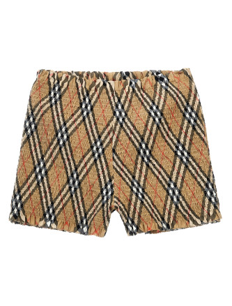 Smock stitch bermuda shorts