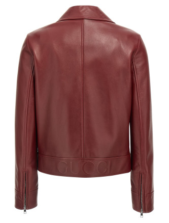 Leather biker jacket #