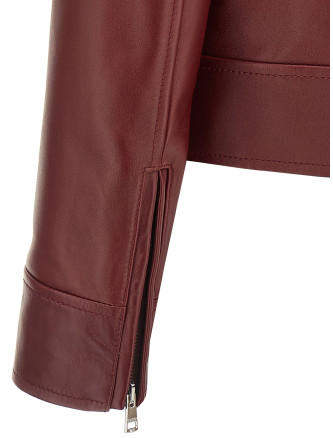 Leather biker jacket #