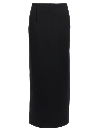 Double face knit skirt