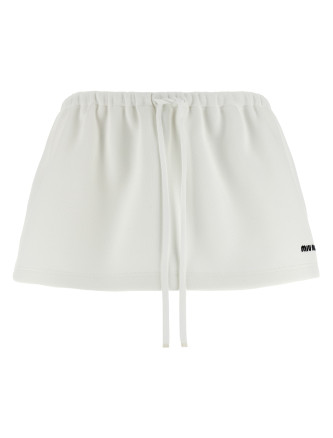 Logo embroidery skirt