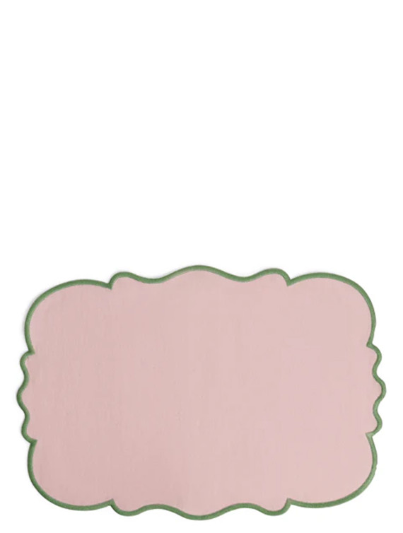 Set of 2 placemats with scalloped edge #1