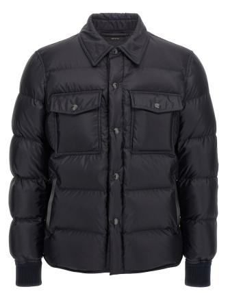 Shirt collar down jacket