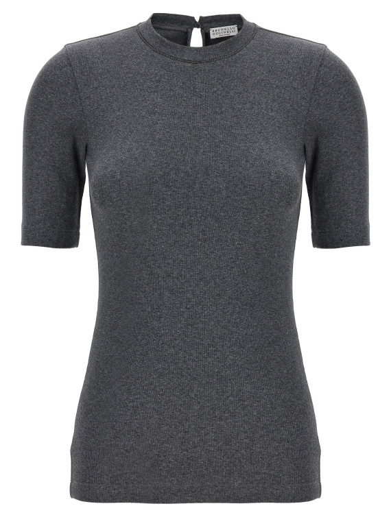 Monile ribbed T-shirt #1
