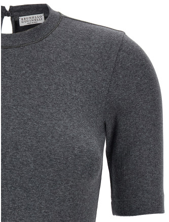 Monile ribbed T-shirt #