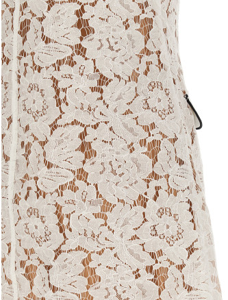 'White Lace Contrast Collar Mini' dress #