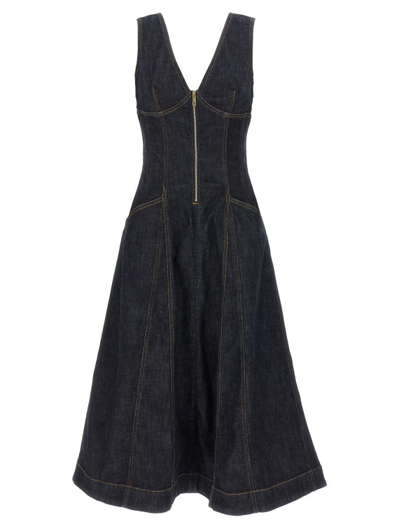 'Indigo Denim Midi' dress #1