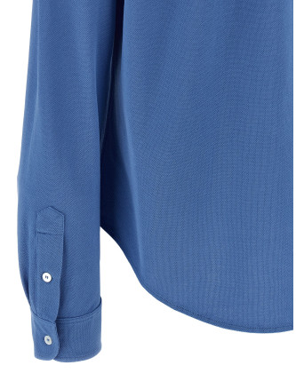 Piqué cotton shirt #