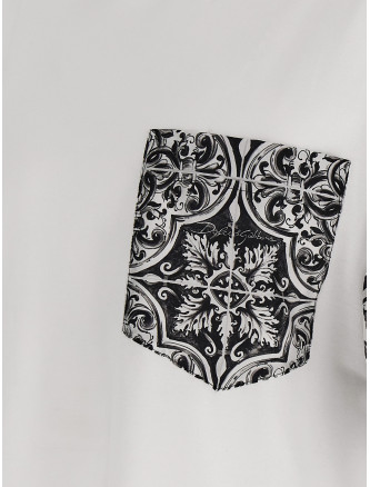 'Maiolica' print T-shirt #