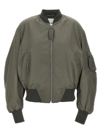 Nylon bomber jacket