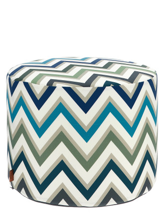 'Watamu' outdoor cylindrical pouf