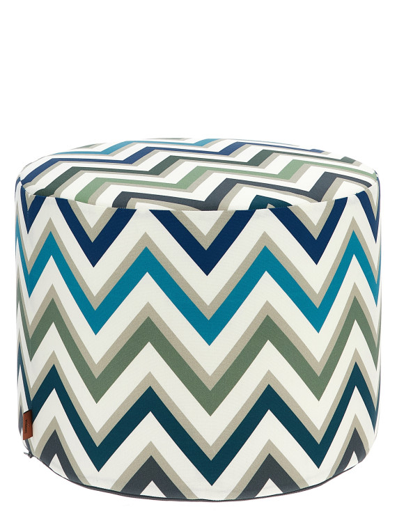 'Watamu' outdoor cylindrical pouf #1