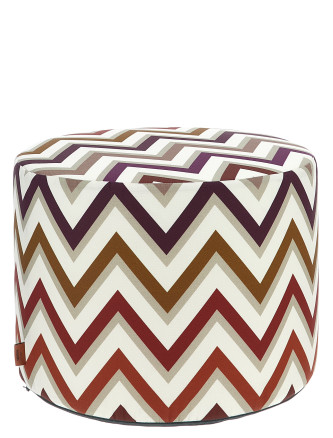 'Watamu' outdoor cylindrical pouf