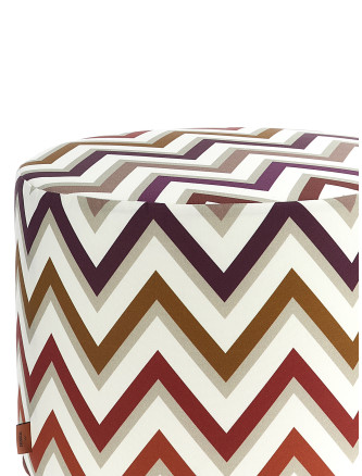 'Watamu' outdoor cylindrical pouf #