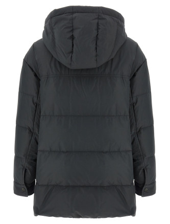 Knitted neck down jacket #