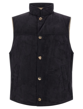 Suede vest
