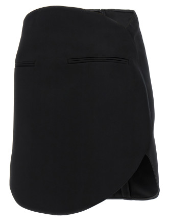 'Circle Satin' skirt #