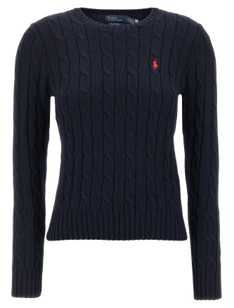 Braided cotton sweater