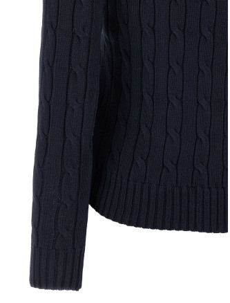 Braided cotton sweater #