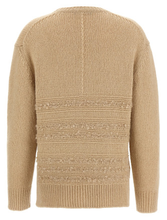 Bouclé insert sweater #