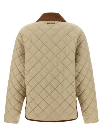 Suede detail blouson #