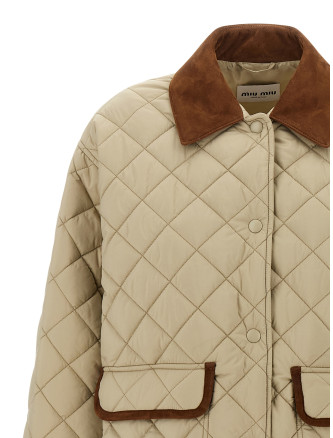 Suede detail blouson #