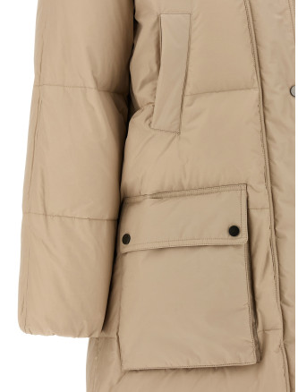 'Shiny Zipper Pull' down jacket #