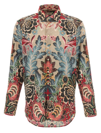 Flower and foliage shirt