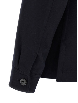 'Double Splittable Light Wool' overshirt #