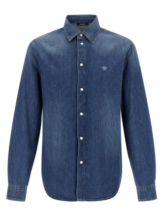 'Medusa' patch shirt