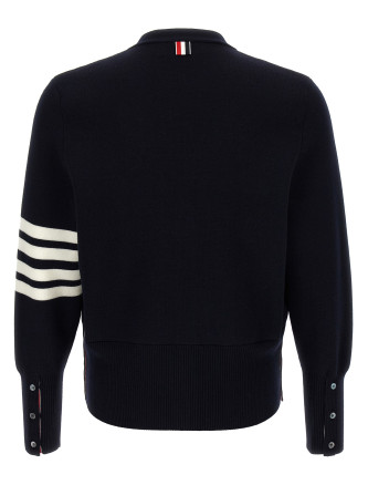 '4-Bar' Wool cardigan #