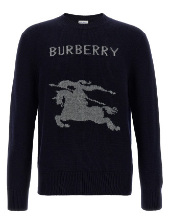 Logo intarsia sweater